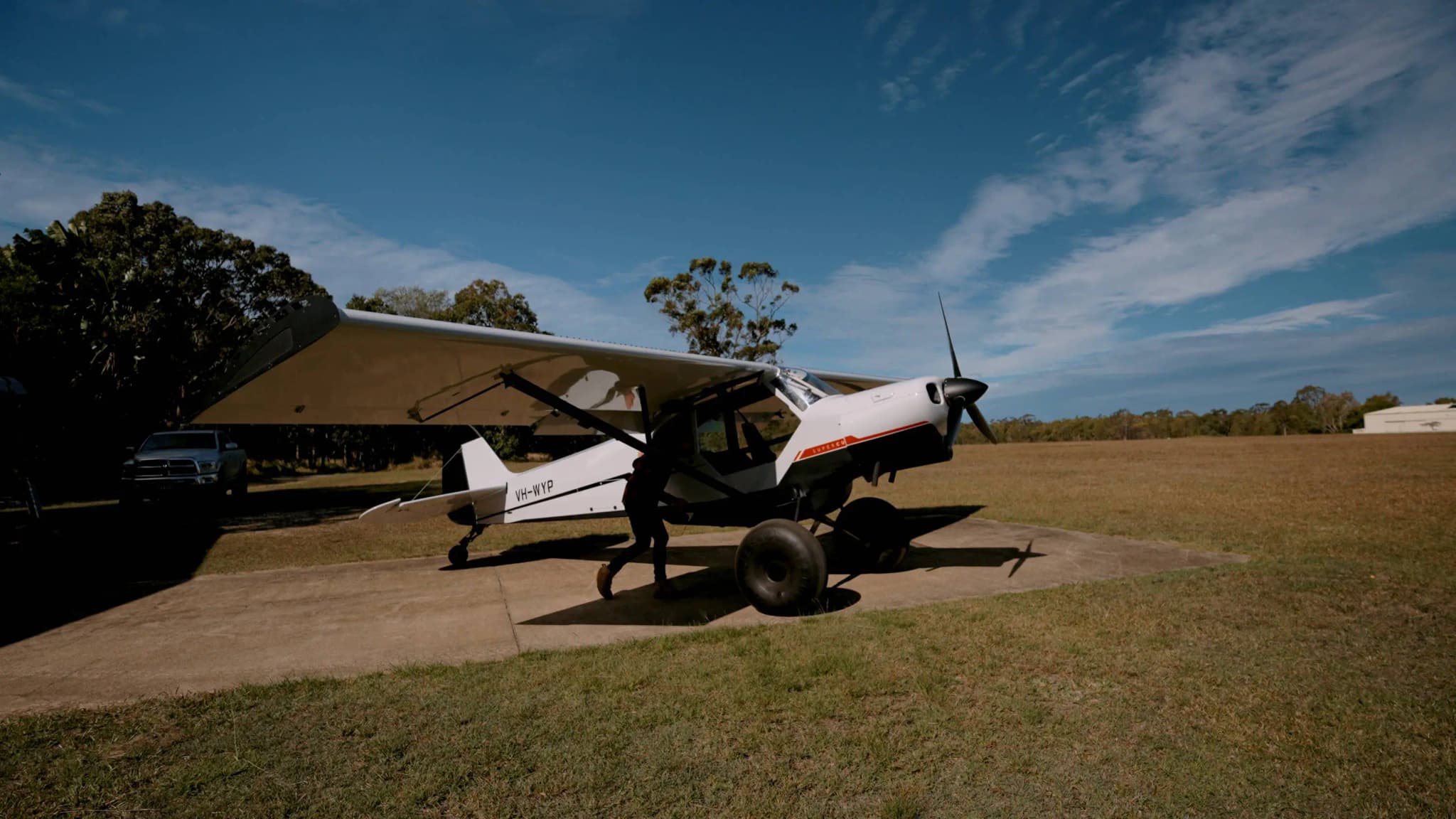 Small airplane runway flying adventure landing
